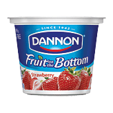 Dannon&nbsp;Fruit On The Bottom Yogurt&nbsp;7 Benefits Strawberry Lowfat Full-Size Picture